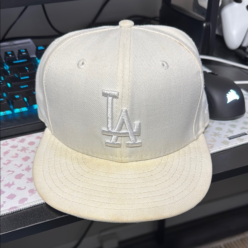 New Era White LA Dodgers Hat